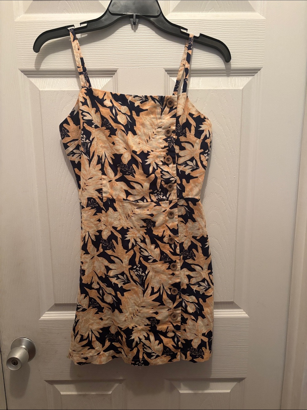 Women’s Navy and Cream Floral Sundress
